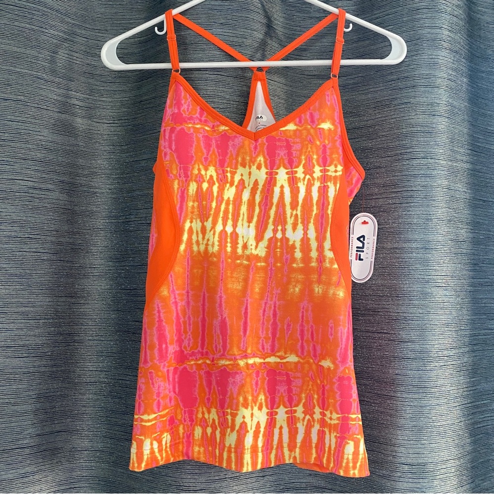 Fila Sport - Racerback Workout Top w/ shelf bra - Medium